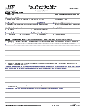 IRS Form 8937 Report