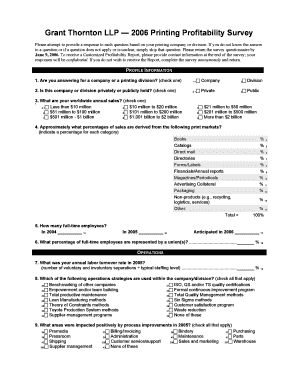 2006 Printing Profitability Survey
