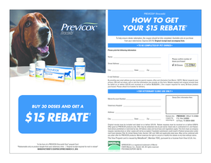 Previcox Rebate Form