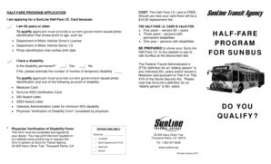 SunLine Half-Fare ID Card Application