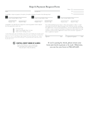 Skip-A-Payment Request Form