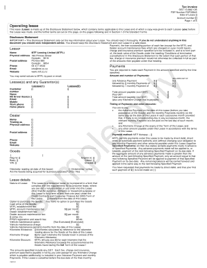 New Zealand Operating Lease Agreement