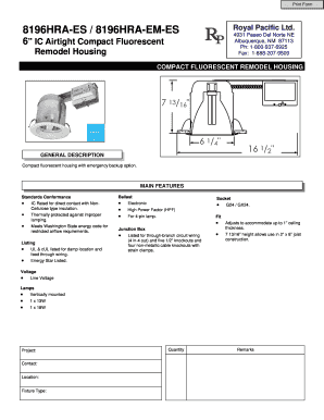 Compact Fluorescent Remodel Housing