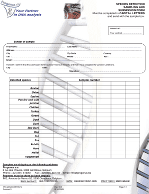 Species Detection Submission Form