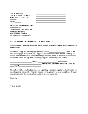 Real Estate Transfer to Trust