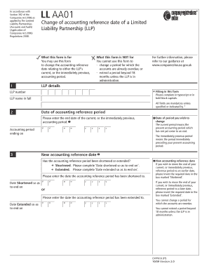 Change of Accounting Reference Date for LLP