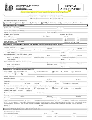 Rental Application Form