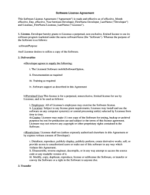 Software License Agreement