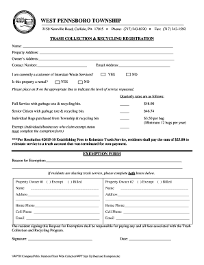 Raffle form template - WPT Sign Up Sheet and Exemptiondoc - westpennsborotwp