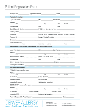Patient Registration Form