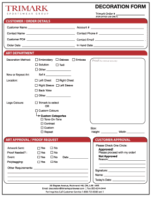 Art Approval Form