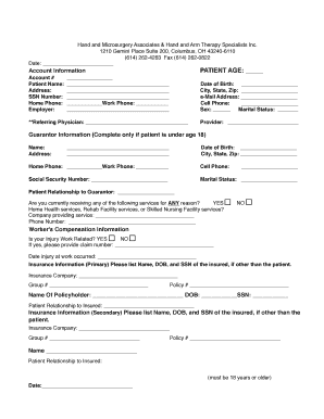 Patient Information and Consent Form