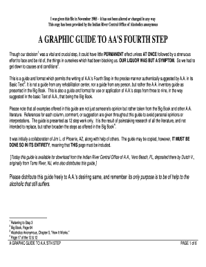 Graphic Guide to AA's Fourth Step