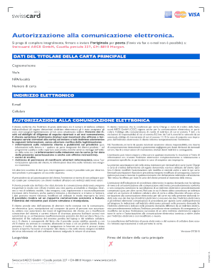 Autorizzazione alla comunicazione elettronica
