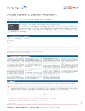 Demande d’adhésion au programme Priority Pass™