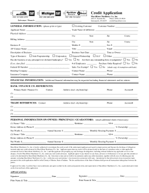 Credit Application Form