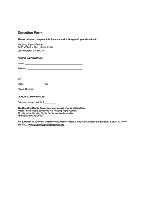 Donation Form
