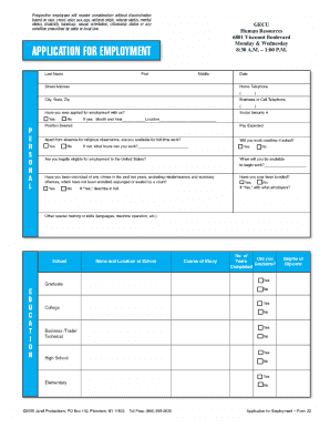 Employment Application Consumer Report Disclosure