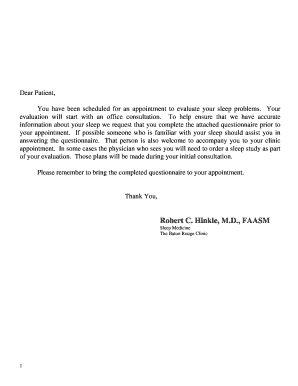 Sleep Problem Evaluation Questionnaire