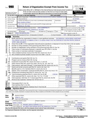 Form 990 Return of Organization Exempt From Income Tax