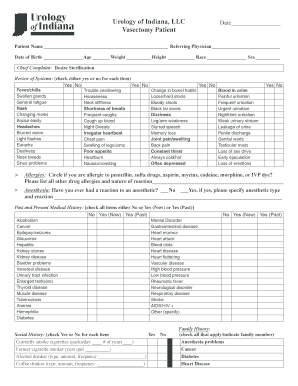 Vasectomy Consent Form