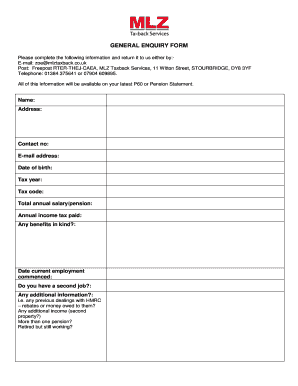 General Enquiry Form