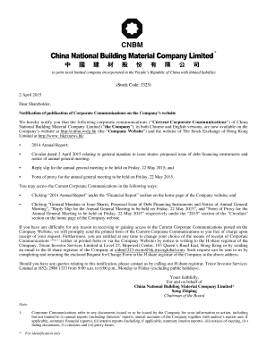 Request for Change Form