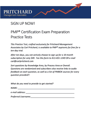 PMP Certification Exam Preparation Practice Test