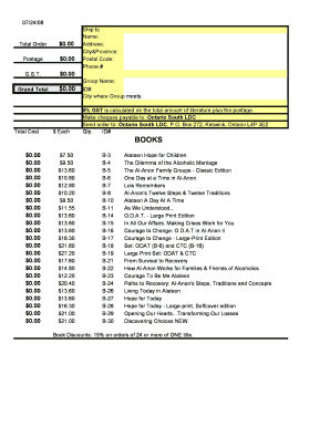 Ontario South LDC Literature Order Form