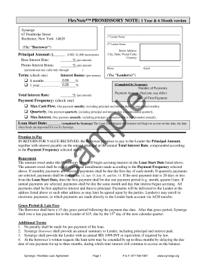 FlexNote Promissory Note