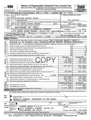 Form 990 Return of Organization Exempt From Income Tax