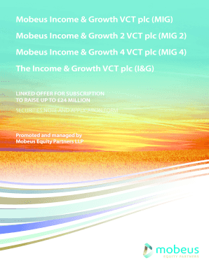 Mobeus Income & Growth VCT Subscription Form