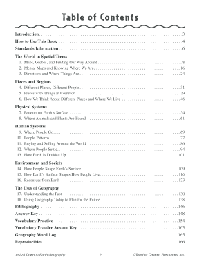 Down to Earth Geography Student Workbook