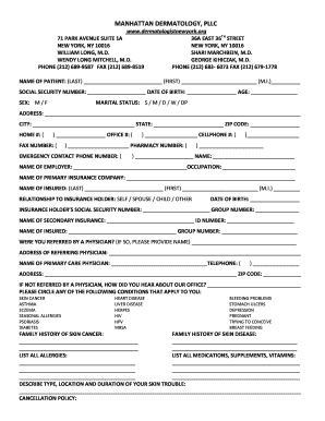 New Patient Registration Form