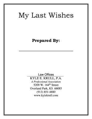 My Last Wishes Document