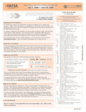 Free Application for Federal Student Aid
