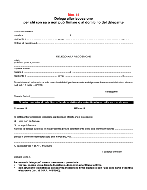 Delega alla riscossione