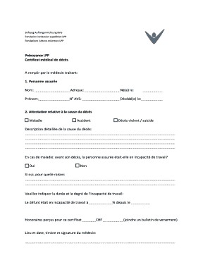 Certificat médical de décès