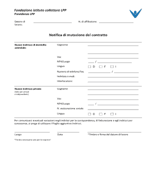 Notifica di mutazione del contratto