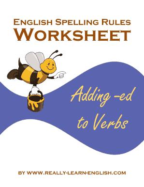 English Spelling Rules Worksheet