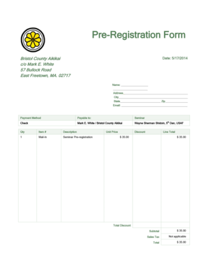 Blank receipt template - Sales receipt Green design - United States Aikido Fed