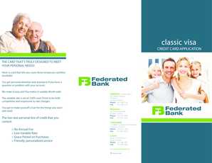 Classic Visa Credit Card Application