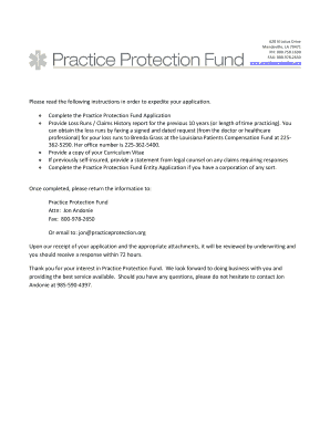 Healthcare Provider Professional Liability Coverage Application