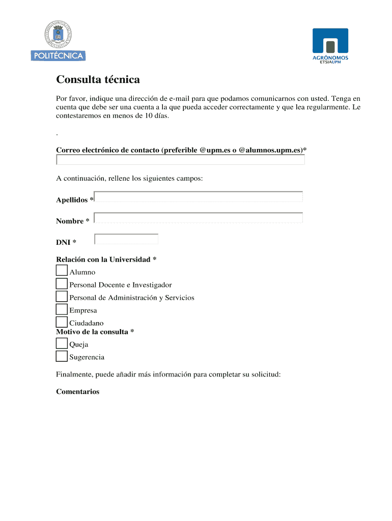 Consulta tcnica Por favor, indique una direccin de email para que podamos comunicarnos con usted Vista previa en la página 1