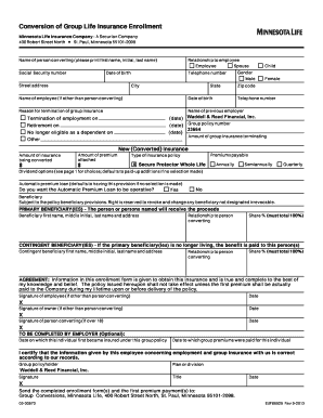 Secure Protector Whole Life Conversion Form