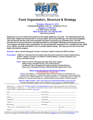 Where deals and capital meet Fund Organization Structure - reia