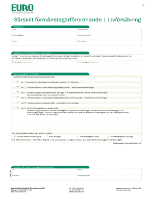 Special Beneficiary Designation for Life Insurance