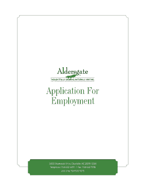 Employment Application Form