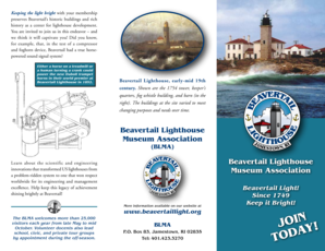 Beavertail Lighthouse Membership Application