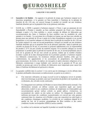 GARANTIE À VIE LIMITÉE